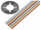 Wire: ribbon; 20x28AWG; 1.27mm; stranded; Cu; unshielded; PVC; 300V BQ CABLE