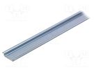 DIN rail; TS35; L: 1m; zinc-plated steel; Profile ht: 7.5mm 