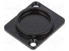 Protection cap; countersunk screw hole; black; metal; D: 3mm CLIFF