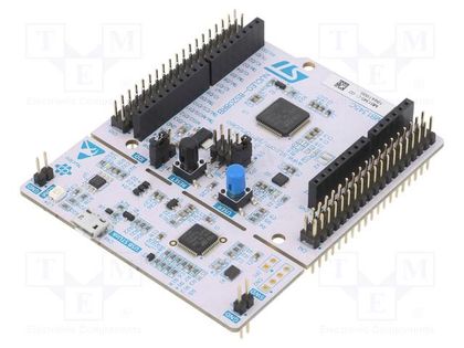 Dev.kit: STM8; STM8S208RBT6; Add-on connectors: 2; base board STMicroelectronics NUCLEO-8S208RB