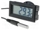 Meter: temperature; digital,mounting; on panel; LCD; Accur: ±1°C AXIOMET
