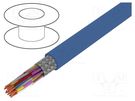 Wire; JE-LiYCY; 8x2x0.5mm2; PVC; light blue; 1kV,2kV; CPR: Eca LAPP