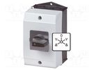 Switch: reversing star-delta cam switch; Stabl.pos: 5; 32A; 6.5kW EATON ELECTRIC