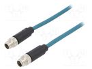 Cable: for sensors/automation; PIN: 8; male; X code-ProfiNET; IP67 BULGIN
