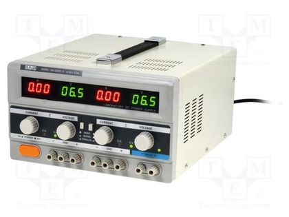 Power supply: laboratory; linear,multi-channel; 0÷30VDC; 0÷3A AXIOMET AX-3003L-3