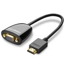 Ugreen Cable Cord Adapter Adapter One Way HDMI (Male) to VGA (Female) FHD Black (MM105 40253), Ugreen