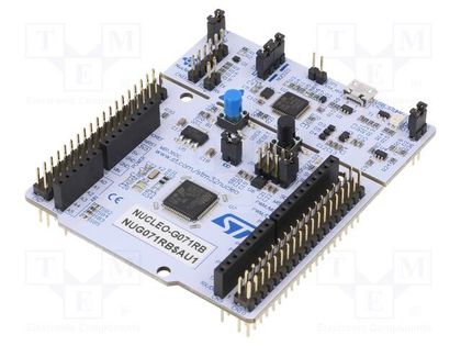 Dev.kit: STM32; STM32G071RB; pin strips,pin header,USB B micro STMicroelectronics NUCLEO-G071RB