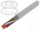 Wire; BiT LiYCY; 12x0.5mm2; shielded,tinned copper braid; PVC BITNER
