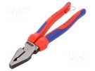 Pliers; cutting,universal; 225mm; Blade: about 63 HRC KNIPEX