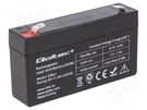 Re-battery: acid-lead; 6V; 1.3Ah; AGM; maintenance-free QOLTEC