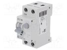 RCBO breaker; Inom: 6A; Ires: 30mA; Max surge current: 250A; 230VAC EATON ELECTRIC