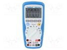 Digital multimeter; LCD; 3,75 digit (3999); Temp: -20÷760°C; IP67 PEAKTECH