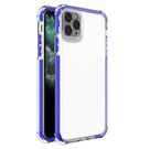 Spring Armor clear TPU gel rugged protective cover with colorful frame for iPhone 11 Pro Max blue, Hurtel