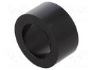 Spacer sleeve; cylindrical; polyamide; L: 8mm; Øout: 16mm; black DREMEC