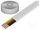 Wire: telecommunication cable; stranded; white; 100m; 0÷60°C LOGILINK