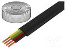 Wire: telecommunication cable; stranded; black; 100m; 0÷60°C LOGILINK