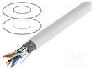 Wire; S/FTP; 7; industrial Ethernet; stranded; Cu; LSZH; white; 50m LOGILINK