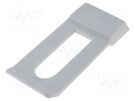 Suspension for enclosure; ABS; 60.5x28.5x5.5mm; grey MASZCZYK