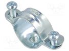 T-bolt clamp; W: 52mm; Clamping: 24÷26mm; steel; Plating: zinc OBO BETTERMANN