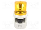 Signaller: lighting-sound; 24VDC; siren,rotating light; LED; IP54 QLIGHT