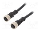 Cable: for sensors/automation; PIN: 10; M12-M12; 1m; plug; plug AMPHENOL LTW