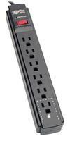 SURGE PROTECTOR POWER STRIP 6 OUTLET 15 FT CORD BLACK 790 J
