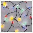 LED Christmas chain, colourful bulbs, 9.8 m, multicolour, multifunction, EMOS