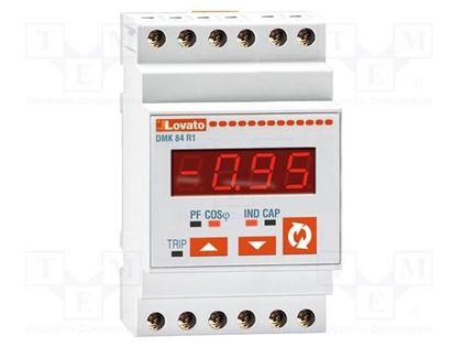 Meter: power; digital,mounting; for DIN rail mounting; True RMS LOVATO ELECTRIC DMK84R1