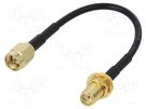 Cable; 100mm; SMA male,SMA female; straight JC Antenna