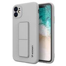 Wozinsky Kickstand Case silicone case for iPhone 12 gray, Wozinsky
