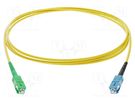 Fiber patch cord; SC/APC,SC/UPC; 2m; Optical fiber: 9/125um; Gold FIBRAIN