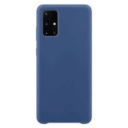 Silicone Case Soft Flexible Rubber Cover for Samsung Galaxy A72 4G dark blue, Hurtel