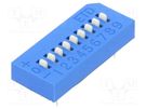 Switch: DIP-SWITCH; Poles number: 9; OFF-ON; 0.025A/24VDC; Pos: 2 ECE