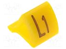 Markers; Marking: L1; 1.7÷3.5mm; H: 7mm; A: 6mm; -30÷100°C; leaded KURANT