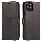 Magnet Case elegant bookcase type case with kickstand for Samsung Galaxy A32 5G black, Hurtel