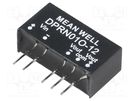 Converter: DC/DC; 1W; Uin: 45.6÷52.8V; Uout: 12VDC; Uout2: -12VDC MEAN WELL