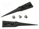 Kit of tips; Blade tip shape: flat; Tweezers len: 40mm; ESD; 2pcs. IDEAL-TEK