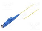 Optic fiber pigtail; E2/UPC; 2m; Optical fiber: 900um; yellow FIBRAIN