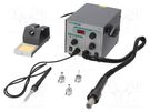 Hot air soldering station; with knob; 100÷450°C; 0÷100l/min QUICK