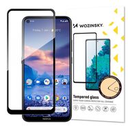 Wozinsky Tempered Glass Full Glue Super Tough Screen Protector Full Coveraged with Frame Case Friendly for Nokia 5.4 black, Wozinsky