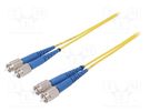 Fiber patch cord; FC/UPC,both sides; 1m; Optical fiber: 9/125um FIBRAIN
