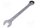 Wrench; combination spanner,with ratchet; 32mm YATO
