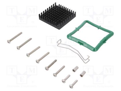 Heatsink: extruded; grilled; black; L: 40mm; W: 40mm; H: 9.5mm Advanced Thermal Solutions ATS-61400D-C1-R0