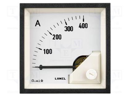 Ammeter; on panel; I DC: 0÷4A; Class: 1.5; Length: 61mm; 600V; MA17 LUMEL MA17N-AB0400000000