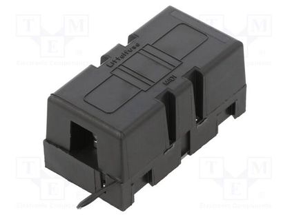 Fuse holder; 40mm; 200A; on cable; Leads: M5 screw; black; 58VDC LITTELFUSE 04980900ZXT