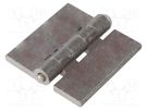 Hinge; Width: 60mm; steel; H: 60mm; without coating,for welding ELESA+GANTER