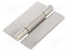 Hinge; Width: 40mm; stainless steel; H: 60mm; for welding ELESA+GANTER