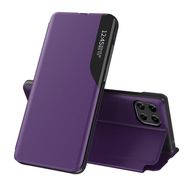 Eco Leather View Case elegant bookcase type case with kickstand for Samsung Galaxy A22 4G purple, Hurtel