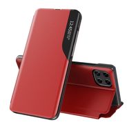 Eco Leather View Case elegant bookcase type case with kickstand for Samsung Galaxy A22 4G red, Hurtel