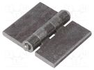 Hinge; Width: 60mm; steel; H: 50mm; without coating,for welding ELESA+GANTER